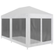 Tenda per Feste con 6 Pareti in Rete 6x3 m
