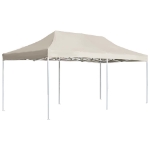Gazebo Professionale Pieghevole in Alluminio 6x3 m Crema