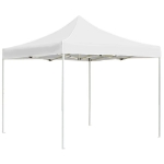 Gazebo Professionale Pieghevole Alluminio 2x2 m Bianco