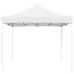 Gazebo Professionale Pieghevole Alluminio 2x2 m Bianco