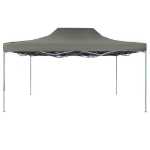 Gazebo Professionale Pieghevole 3x4m in Acciaio Antracite
