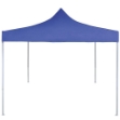 Gazebo Professionale Pieghevole 2x2 m in Acciaio Blu