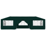 Gazebo Professionale con Pareti 4x9 m Verde 90 g/m²