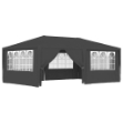 Gazebo Professionale con Pareti 4x6 m Antracite 90 g/m²