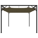 Gazebo da Giardino con Tetto Retrattile 3x3 m Talpa 180 g/m²