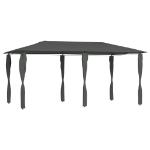 Gazebo con Montanti Rivestiti 2,98x5,3x2,59m Antracite 160 g/m²