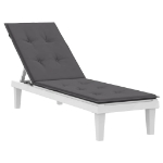Cuscino per Sdraio Antracite (75+105)x50x4 cm