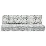 Cuscino per Divani Pallet Grigio Chiaro in Tessuto Patchwork