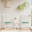 Cuscini per Sedia 2 pz Verdi 40x40x3 cm in Tessuto Oxford