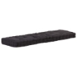 Cuscini per Pallet e Pavimento 2 pz in Cotone Nero
