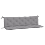 Cuscini Panca da Giardino 2pz Grigi 180x50x7cm Tessuto Oxford
