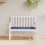 Cuscino Panca da Giardino Blu Marino 100x50x3 cm Tessuto Oxford