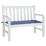 Cuscino Panca da Giardino Blu Marino 100x50x3 cm Tessuto Oxford