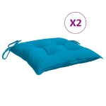 Cuscini per Pallet 2 pz Azzurri 50x50x7 cm in Tessuto Oxford