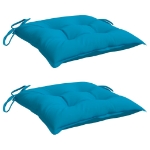 Cuscini per Pallet 2 pz Azzurri 50x50x7 cm in Tessuto Oxford