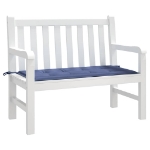 Cuscino Panca da Giardino Blu Marino 120x50x3 cm Tessuto Oxford