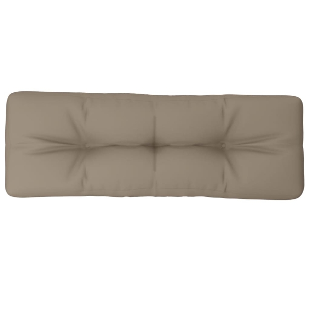 Cuscino per Pallet Tortora 120x40x12 cm in Tessuto