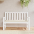 Cuscino per Panca Bianco Crema 120x50x7 cm in Tessuto Oxford