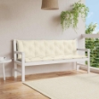Cuscino per Panca Bianco Crema 180x(50+50)x7 cm Tessuto Oxford