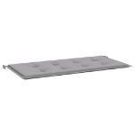 Cuscino per Panca Grigia 120x50x3 cm in Tessuto Oxford