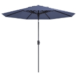 Madison Ombrellone da Giardino Paros II Luxe 300 cm Blu Zaffiro