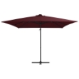 Ombrellone a Sbalzo con LED 250x250 cm Bordeaux