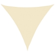 Parasole a Vela HDPE Triangolare 5x5x5 m Crema
