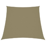 Parasole a Vela in Tela Oxford a Trapezio 3/5x4 m Beige