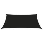 Parasole a Vela in Tela Oxford a Trapezio 3/5x4 m Nero