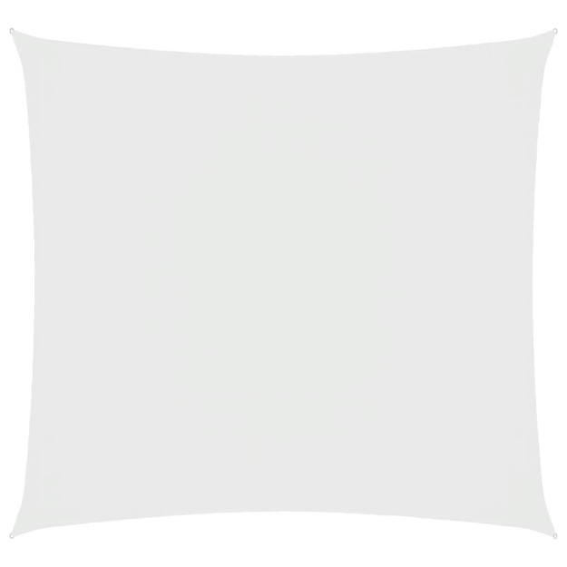 Parasole a Vela in Tela Oxford Quadrata 7x7 m Bianco