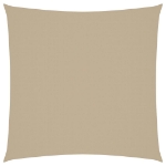 Parasole a Vela in Tela Oxford Quadrato 3,6x3,6 m Beige