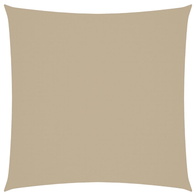 Parasole a Vela in Tela Oxford Quadrato 3,6x3,6 m Beige