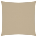 Parasole a Vela in Tela Oxford Quadrato 3x3 m Beige