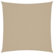 Parasole a Vela in Tela Oxford Quadrato 7x7 m Beige