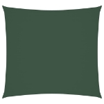 Parasole a Vela in Tela Oxford Quadrato 7x7 m Verde Scuro