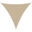 Parasole a Vela in Tessuto Oxford Triangolare 6x6x6 m Beige