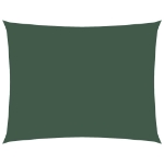 Parasole a Vela Oxford Rettangolare 2,5x3,5 m Verde Scuro