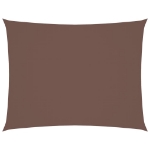 Parasole a Vela Oxford Rettangolare 2,5x4 m Marrone