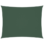Parasole a Vela Oxford Rettangolare 2,5x4 m Verde Scuro