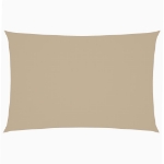 Parasole a Vela Oxford Rettangolare 2x4 m Beige