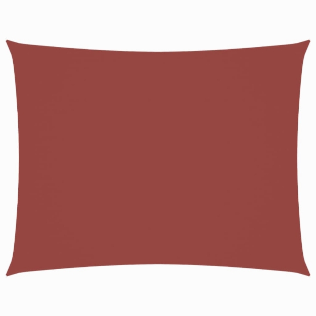 Parasole a Vela Oxford Rettangolare 2x4 m Terracotta