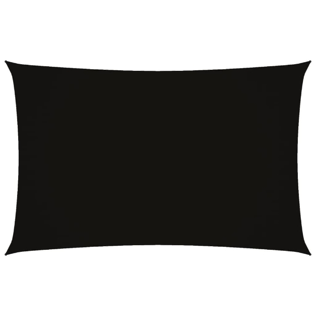 Parasole a Vela Oxford Rettangolare 2x5 m Nero
