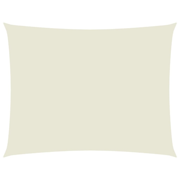 Parasole a Vela Oxford Rettangolare 3,5x4,5 m Crema
