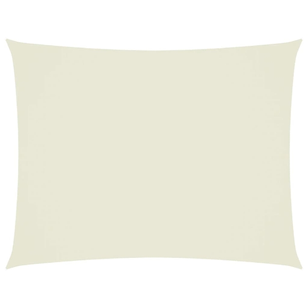 Parasole a Vela Oxford Rettangolare 3x6 m Crema