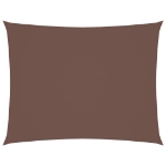 Parasole a Vela Oxford Rettangolare 5x6 m Marrone