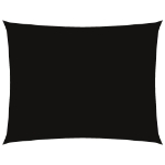 Parasole a Vela Oxford Rettangolare 5x6 m Nero