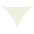 Parasole a Vela Oxford Triangolare 2,5x2,5x3,5 m Crema