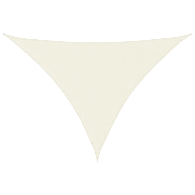 Parasole a Vela Oxford Triangolare 3,5x3,5x4,9 m Crema