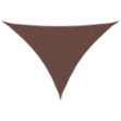 Parasole a Vela Oxford Triangolare 3,5x3,5x4,9 m Marrone