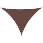 Parasole a Vela Oxford Triangolare 3,5x3,5x4,9 m Marrone